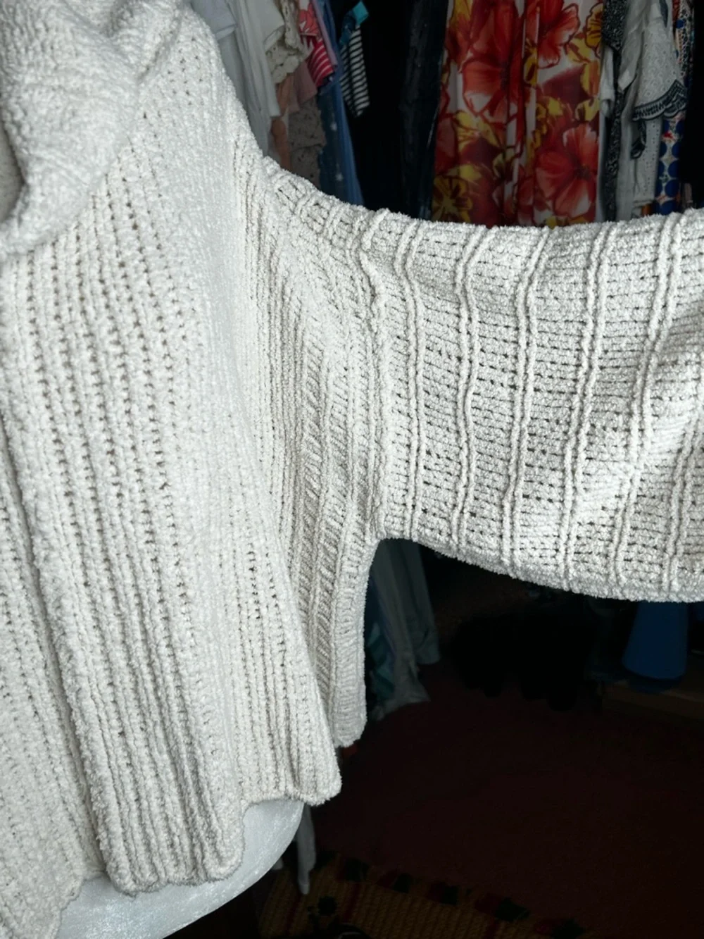 Free People "Be Yours" Cowl Neck Chunky Pullover Sweater Oversized Cottagecore - Picture 8 of 17